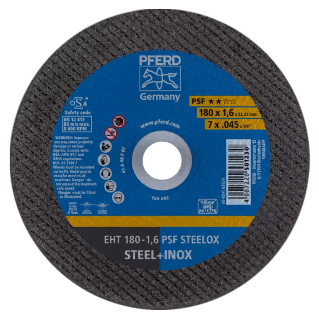 Disco Corte Metal 7" X 1.6 T1 PSF Naranja - SKU 581230