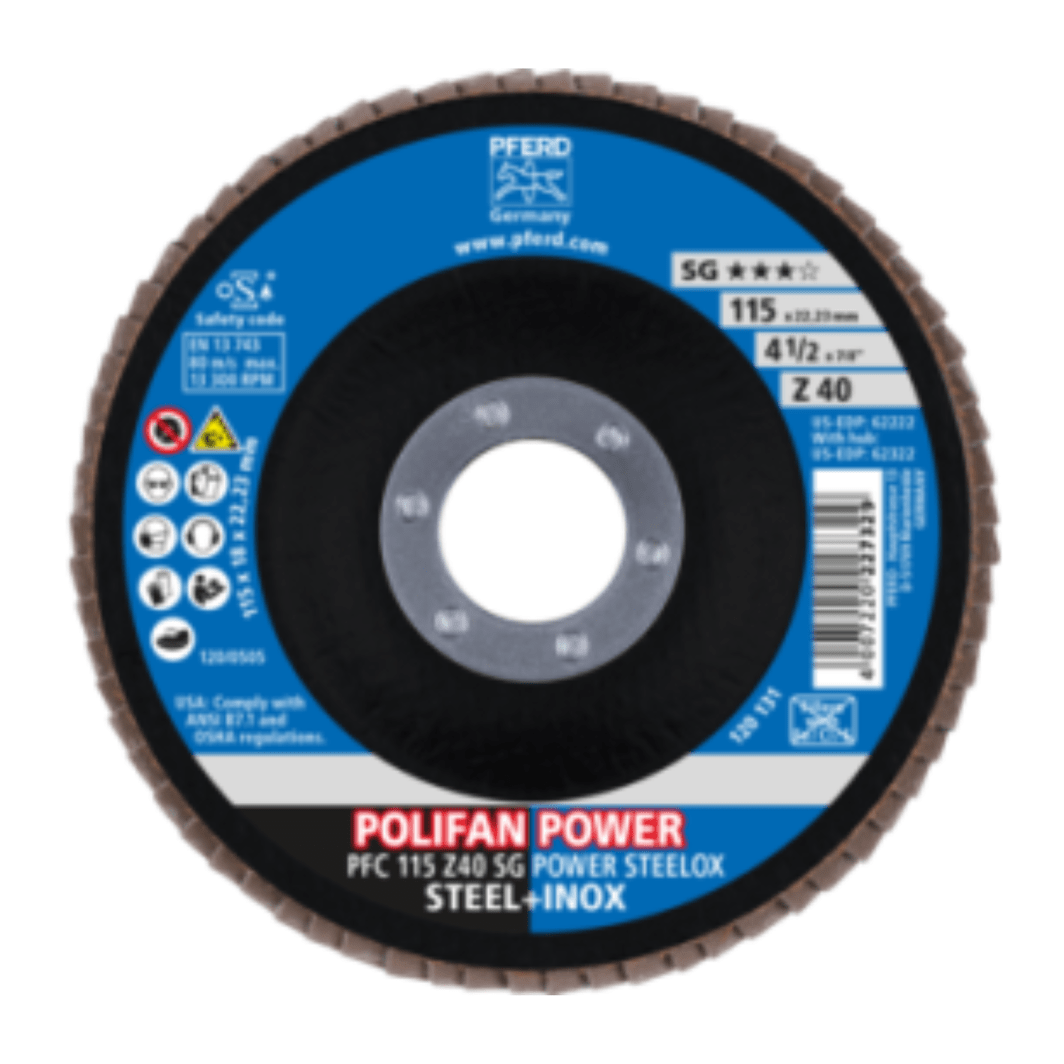 Disco Flap 4.1/2" Z40 Polifan SGP-Power - SKU 167922