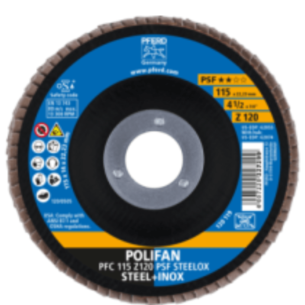 Disco Flap 4.1/2" Z120 Polifan PFC PSF - SKU 934203