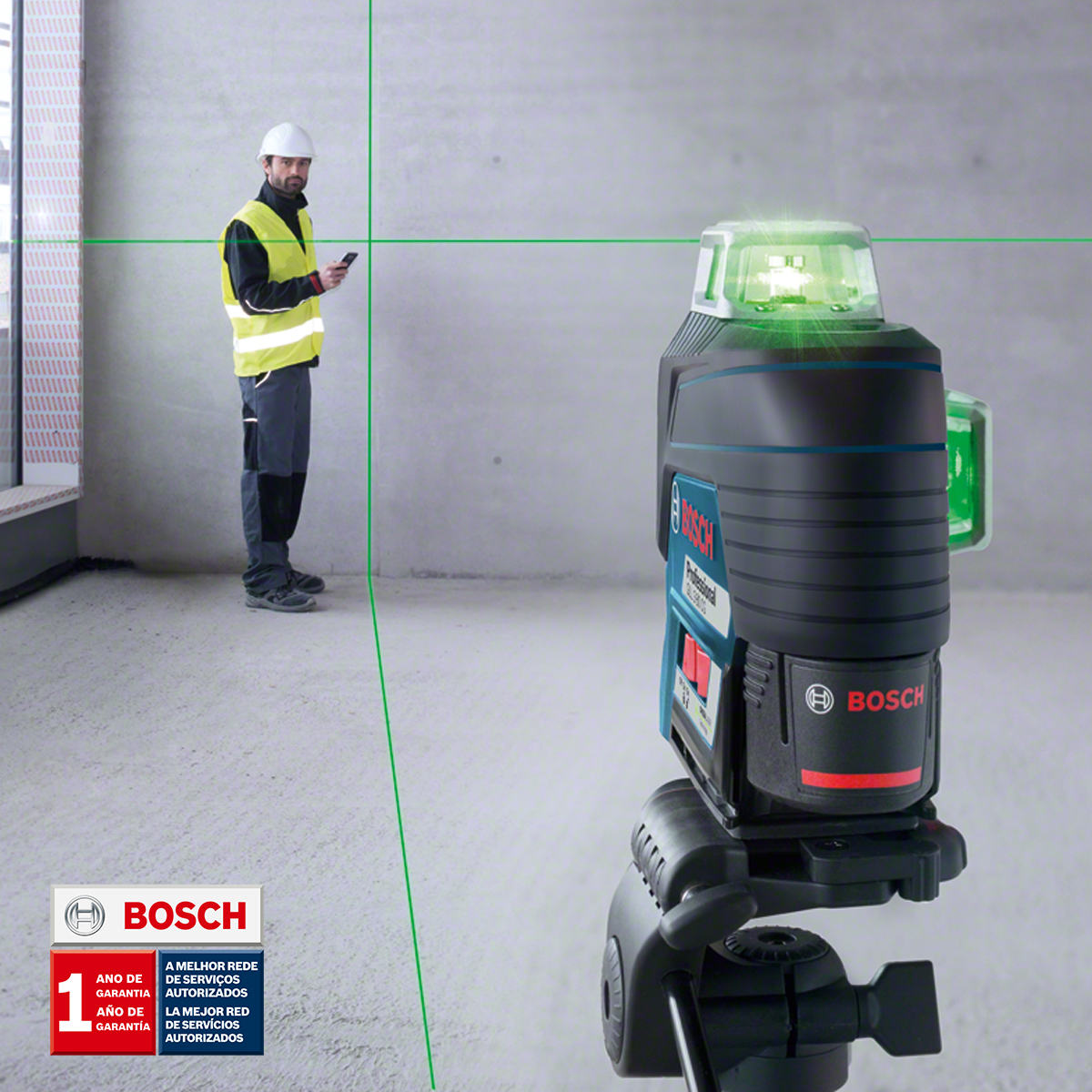 Este nivel láser de línea está concebido para instalar suelos y ventanas, montar estanterías, establecer marcos para cartón yeso y colocar azulejos