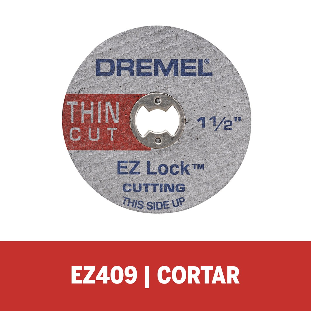 Madera, Metal, Plástico, Cuero, Fibra de Vidrio, Cartón y Foammy Kit discos de corte fino EZ-Lock de 1 1/2" - 38.1 mm - Espesor de 0.6 mm 5 discos 5 discos de corte fino de 38,1mm espesor de 0,6mm - sistema EZ Lock cambio rápido (modelo EZ409)