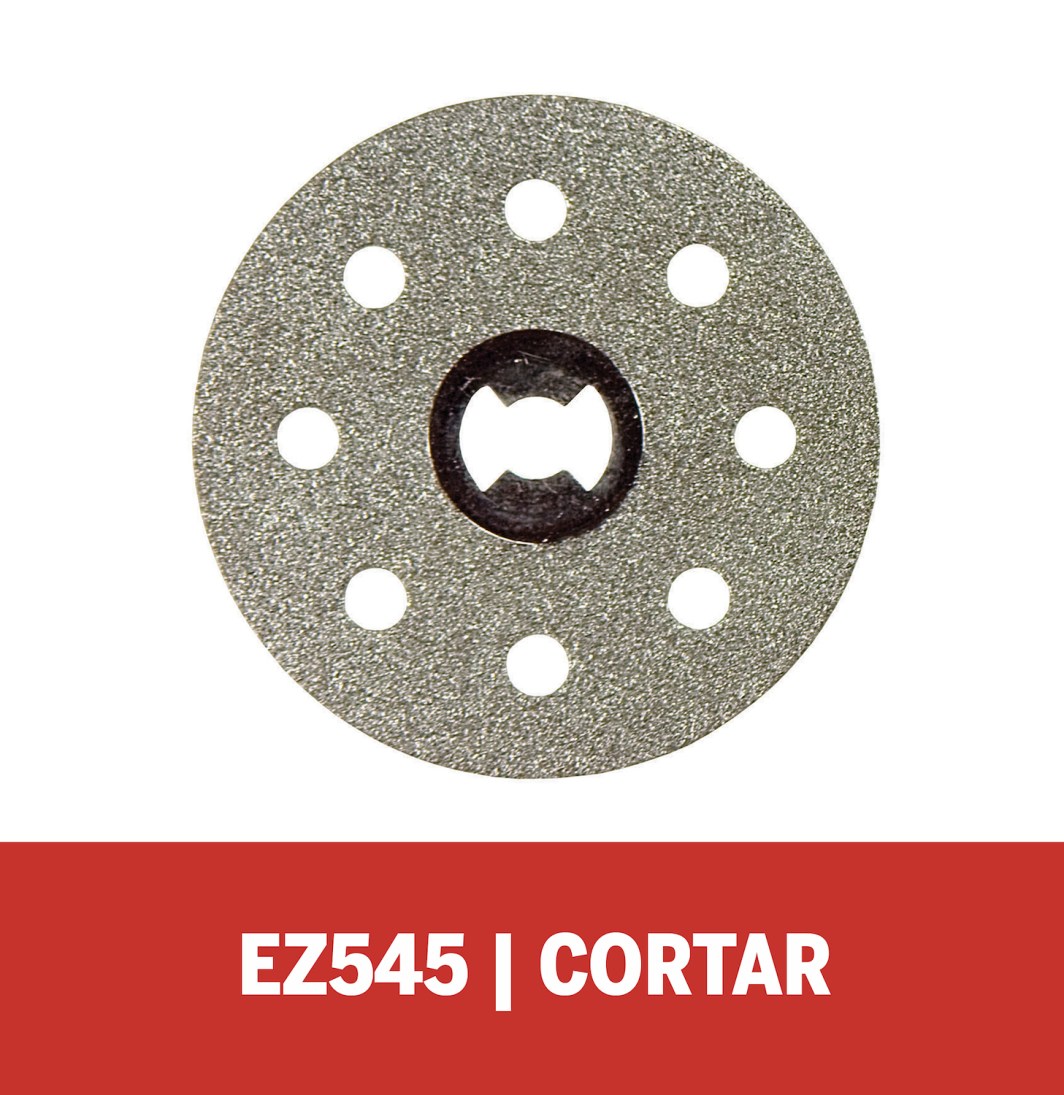 Dremel Disco Diamantado De 38,1mm Para Vidrio, Cerámica y Piedra - Sistema EZ Lock Cambio Rápido (Modelo EZ545)