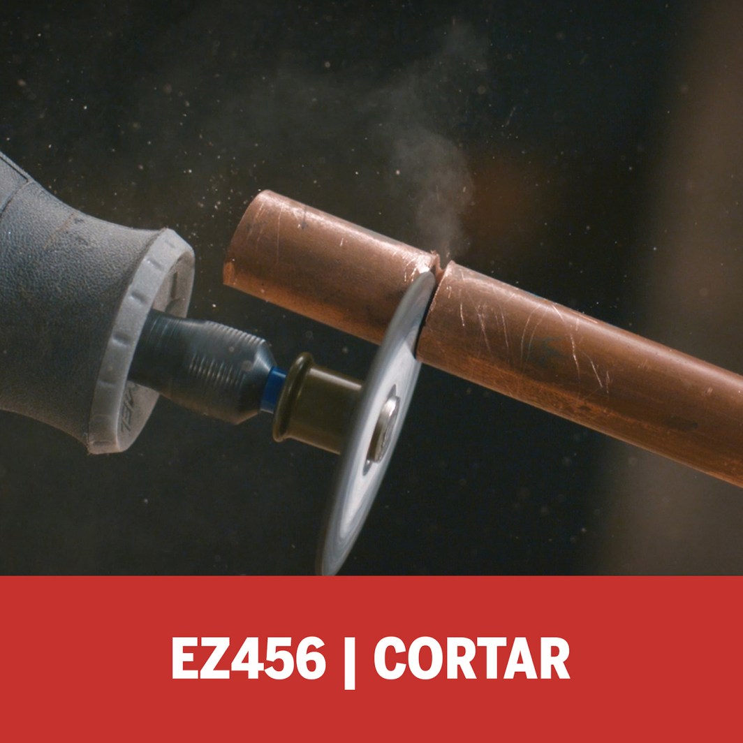 5 discos de corte de 38,1mm espesor de 1,1 para metal - sistema EZ Lock cambio rápido (modelo EZ456)Disco_de_corte_metal_corte_lápiz grabador eléctrico_cortadora sin fin para metales_grabador de metal dremel_dremel engraver 2615E456AJ-000_ES_01