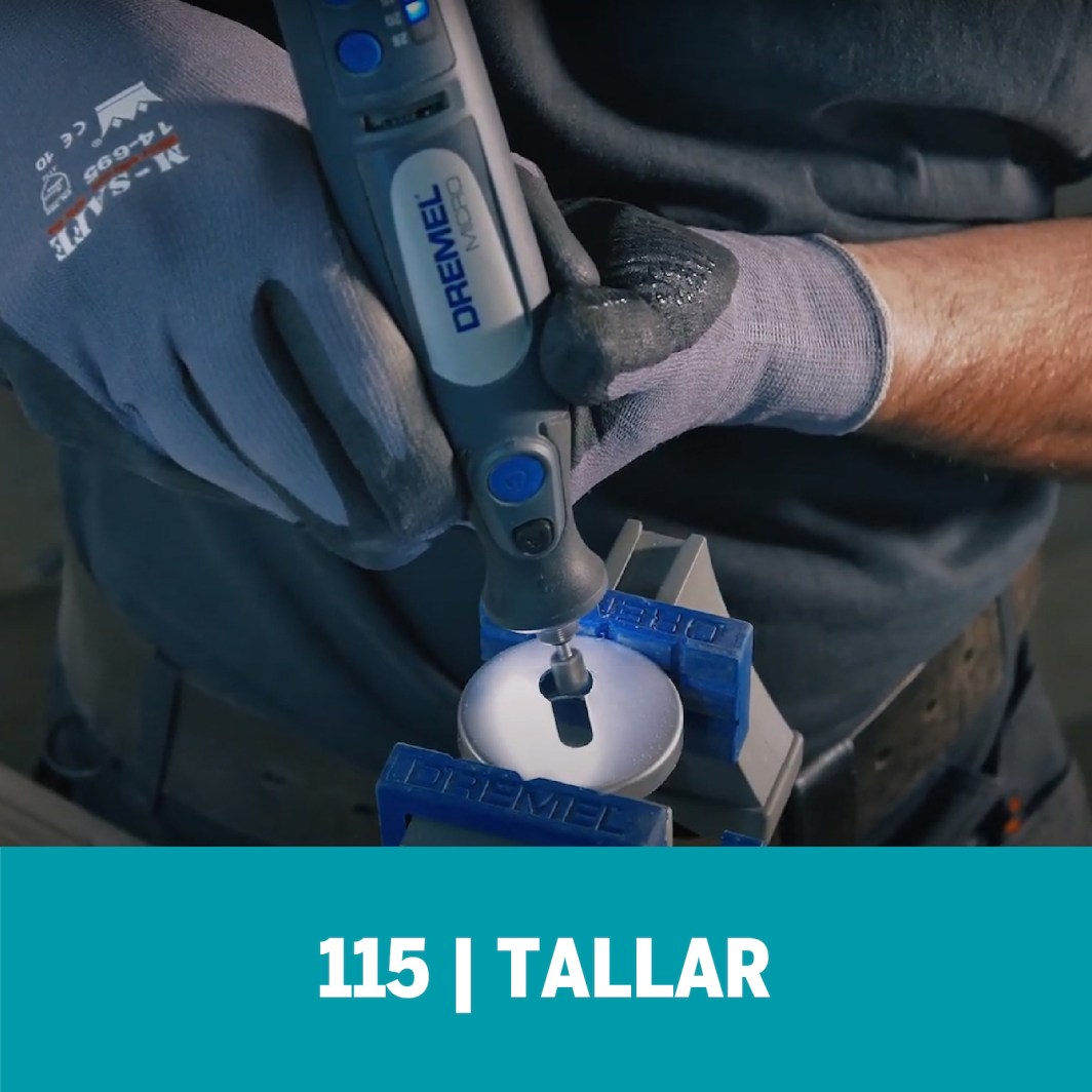 Dremel Fresa De Tallado De Punta Cuadrada De 7,9mm Para Madera, Metal, Cuero, Plástico, Goma y Cartón (Modelo 115)