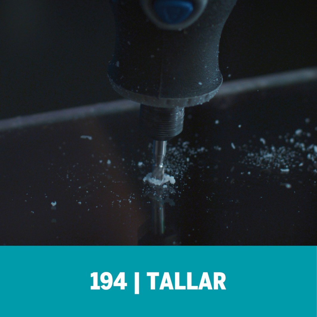 Dremel Fresa De Tallado De Punta Cuadrada De 3,2mm Para Madera, Metal, Cuero, Plástico, Goma y Cartón (Modelo 194)