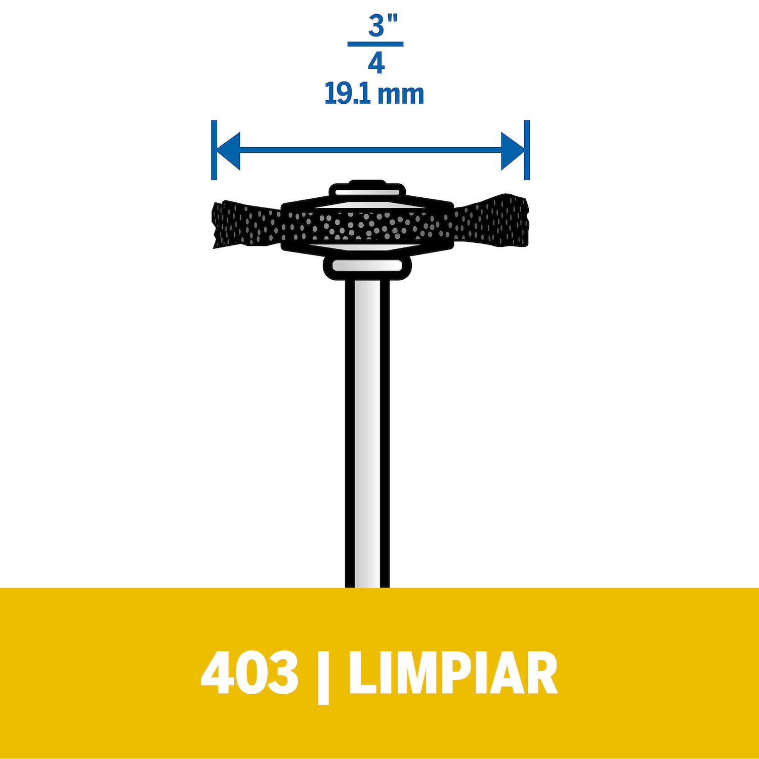 Para limpiar superficies lisas o acanaladuras en materiales como el plástico o el acero.
