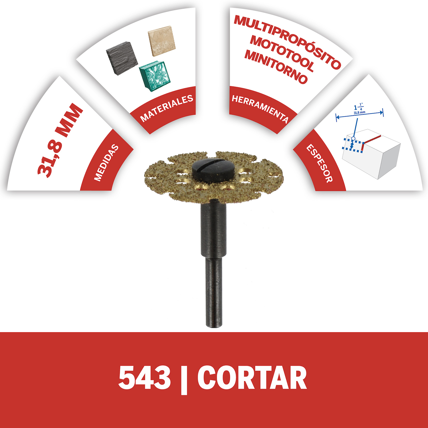 Corta 33% más profundo que el disco de corte/conformado anterior, hasta 1/2 pulg. de profundidad Ideal para cortar y conformar madera dura y blanda. También puede usarse para fibra de vidrio, plástico y laminado Disco revestido con grano de carburo de tungsteno para prolongar la vida útil Con revestimiento por ambas caras, para corte y acabado en una sola operación