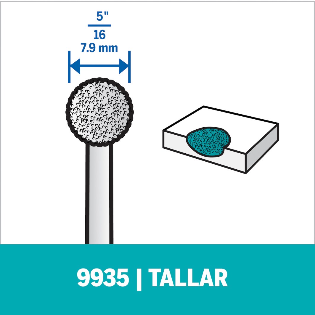 Punta Abrasiva Redonda 5/16"