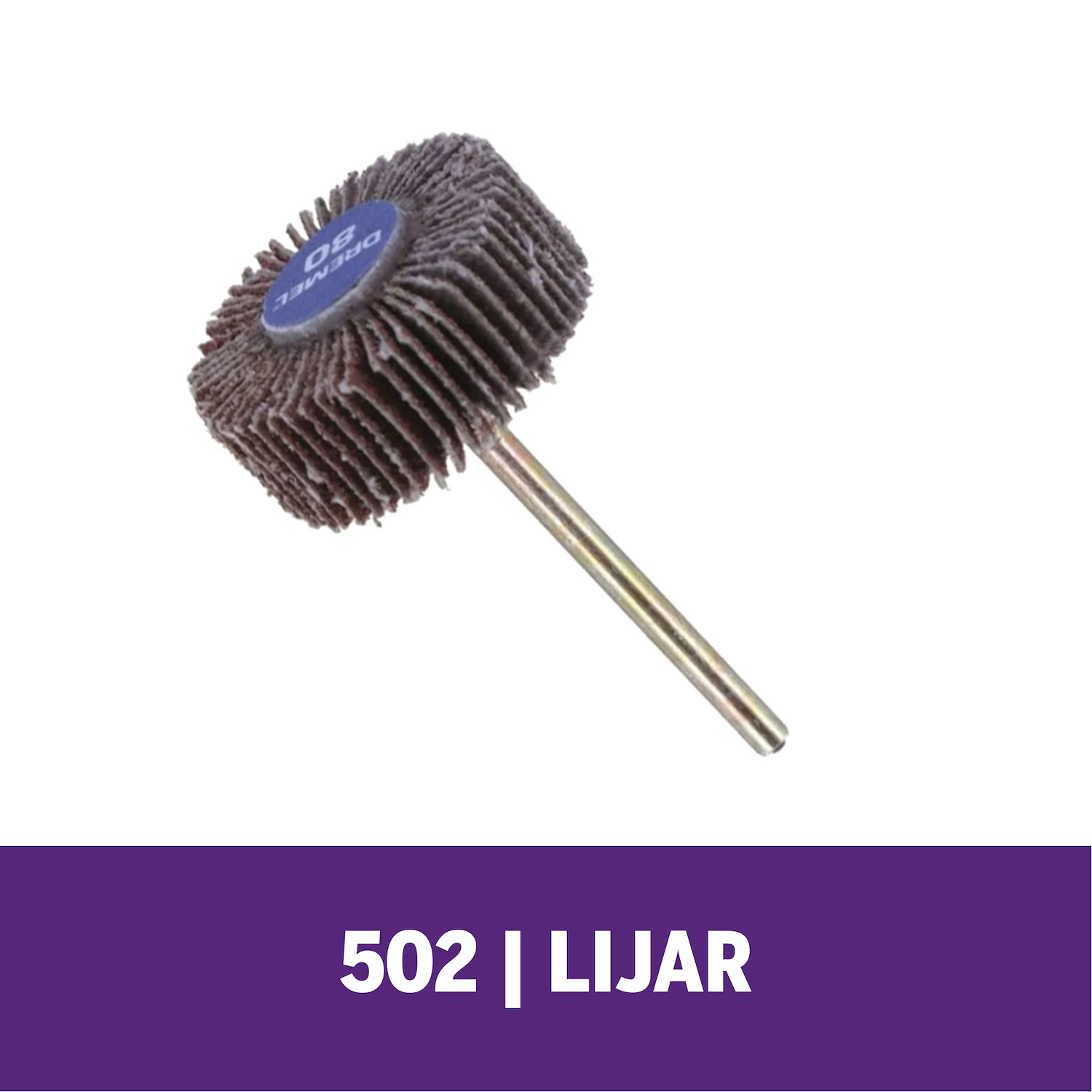 Resumen del producto Los discos de láminas amolan y pulen superficies lisas o contorneadas Eficaz como lijadora de acabado, tras el lijado pesado de superficies y la eliminación de material Mandril de 1/8 pulg. Grano 80 para el lijado de acabado medio