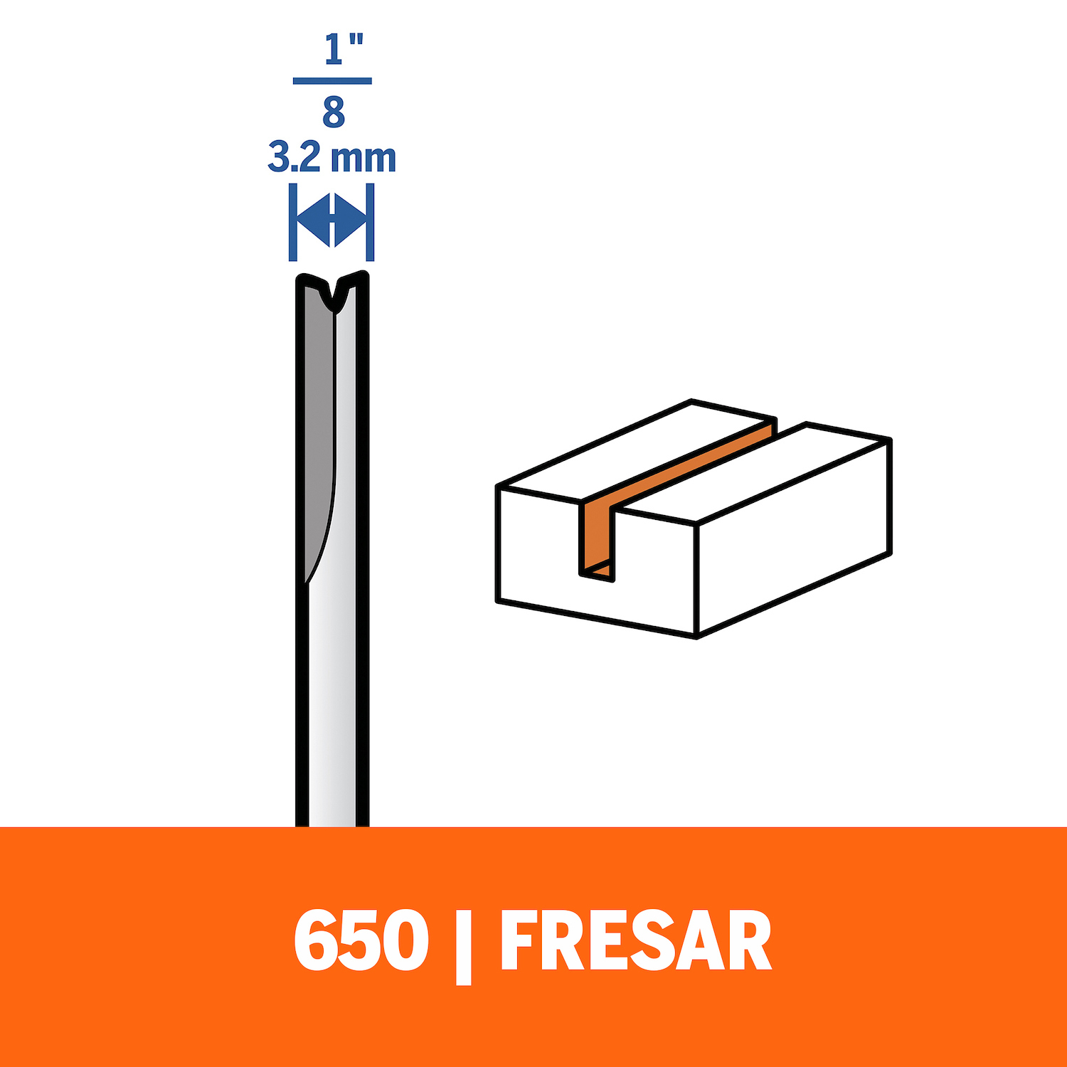 Resumen del producto Utilizadas para cantear y ranurar madera, las brocas de fresadora Dremel son ideales para fresar, incrustar y escoplear en madera y otros materiales blandos Las brocas de fresadoras rectas son planas en la parte inferior para cortar ranuras cuadradas, rebajes y ranuras, y para nivelar áreas empotradas. 1 broca de fresadora de alta calidad incluida Se usa con los aditamentos 231 mesa de fresado o 335 fresadora de inmersión.