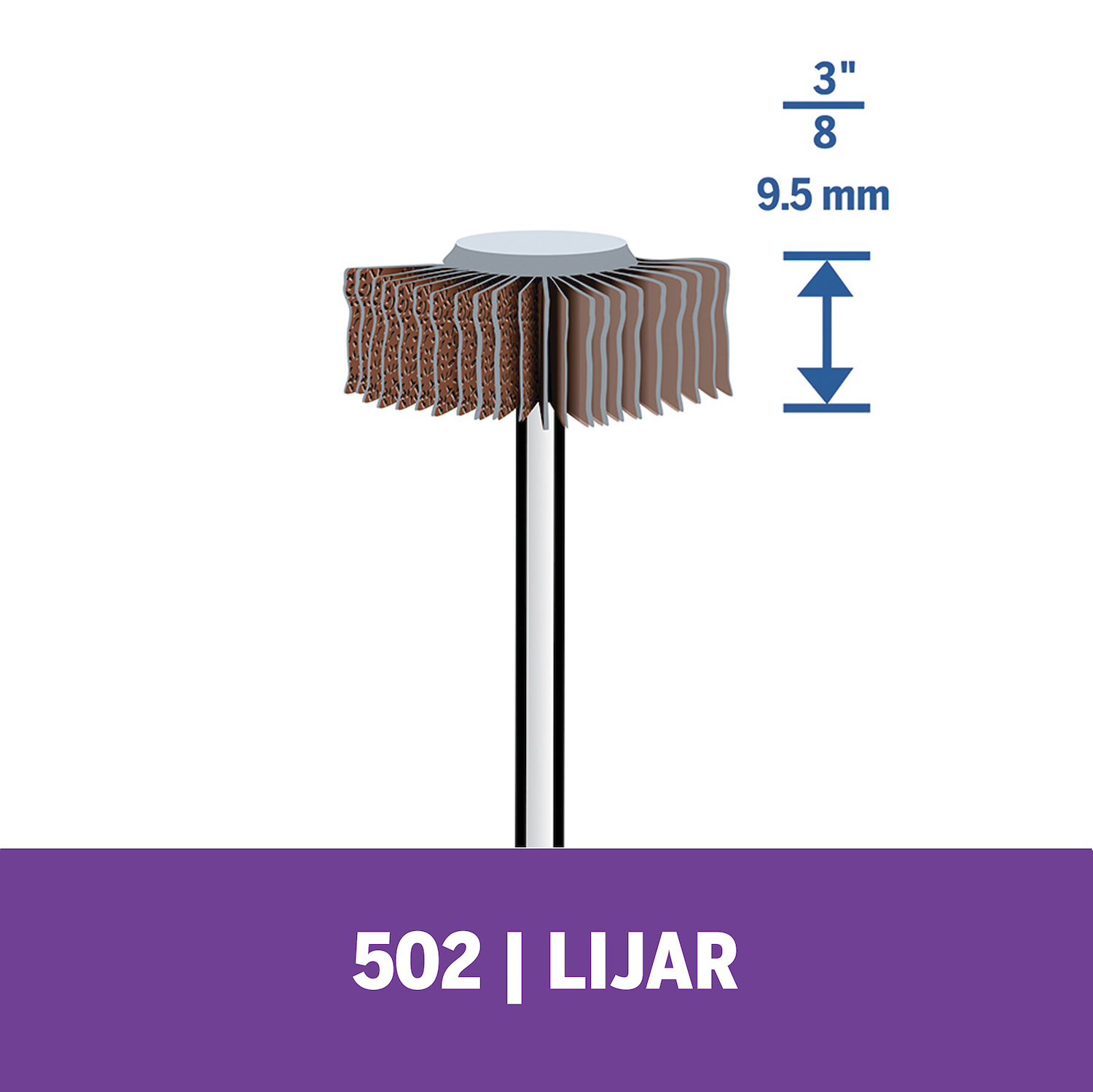 Resumen del producto Los discos de láminas amolan y pulen superficies lisas o contorneadas Eficaz como lijadora de acabado, tras el lijado pesado de superficies y la eliminación de material Mandril de 1/8 pulg. Grano 80 para el lijado de acabado medio
