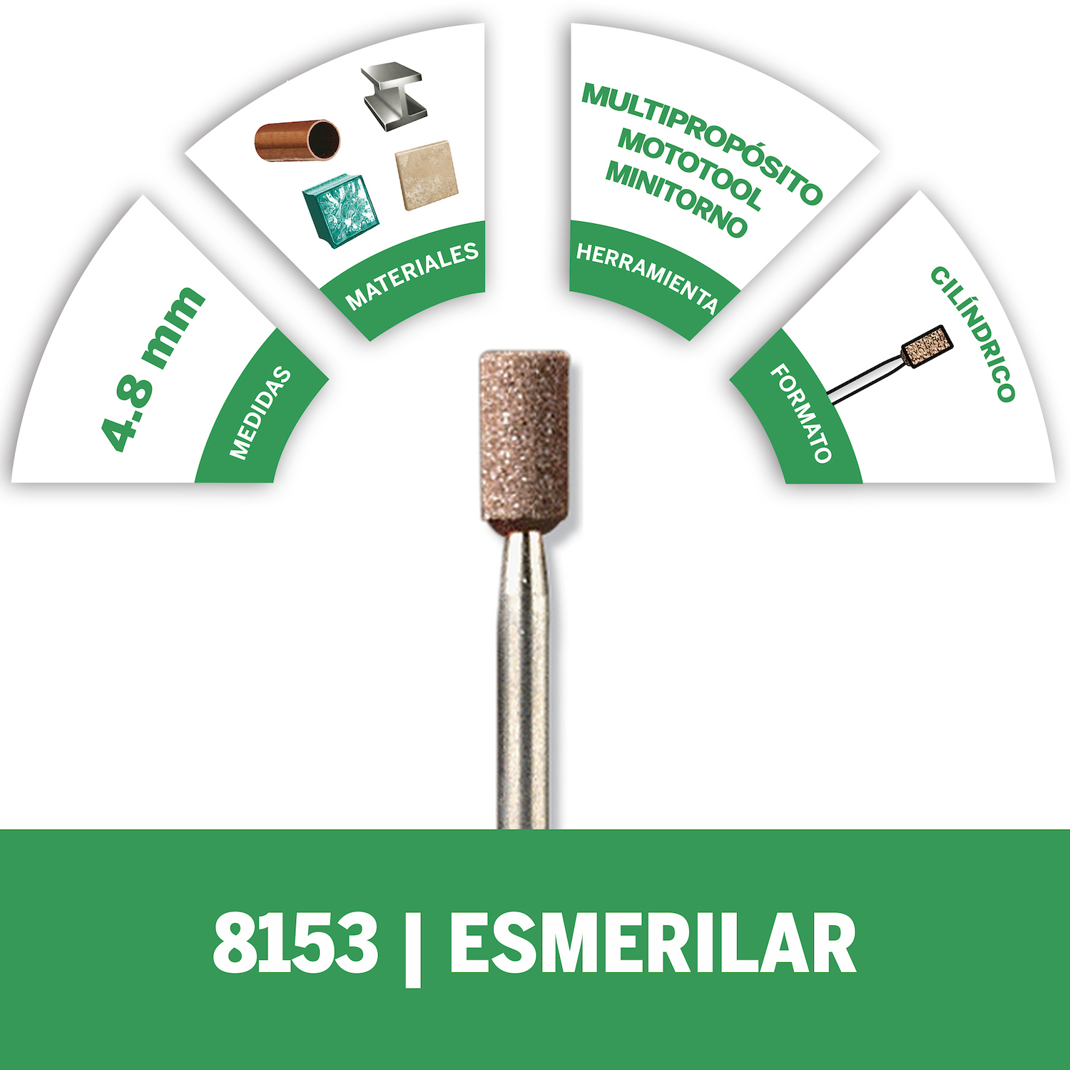 Resumen del producto Ideal para afilado, desbarbado y amolado en general en muchos materiales, incluido el acero inoxidable Para usar en metales, piezas moldeadas, uniones soldadas, remaches y óxido Un abrasivo industrial de alta calidad Diseñada especialmente para trabajar superficies cónicas