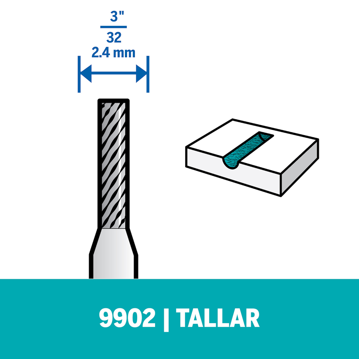 Resumen del producto Se puede utilizar en aplicaciones más agresivas para modelar, alisar o amolar materiales duros como metal, acero endurecido, cerámica refractaria, hierro fundido, plástico y madera dura. Ideal para proyectos como el grabado en metal o vidrio, el tallado en piedra o la eliminación de rebabas en piezas fundidas. La forma cilíndrica de la broca corta áreas planas, bordes redondos, y realiza cortes de tope y cortes en V, mientras que la punta permite obtener ranuras de fondo plano, cortes laterales planos y cortes en V cuando se mantiene a 45 grados 1 broca de carburo de tungsteno de alta calidad y muy duradera incluida