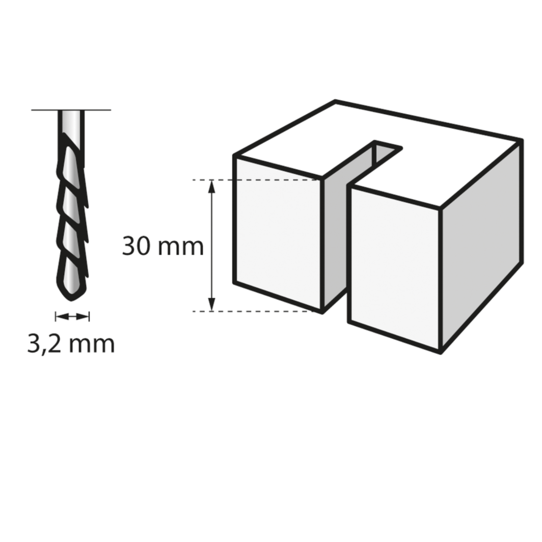 Resumen del producto Ideal para cortar tablaroca para empotrar cuadros eléctricos, orificios de ventilación y otras características en paredes Le proporciona un corte limpio y rápido en tablaroca Punta con guía para cortar alrededor de tomacorrientes y cajas de conmutación Una cortadora de alta velocidad con un vástago de acero de 1/8 pulg.