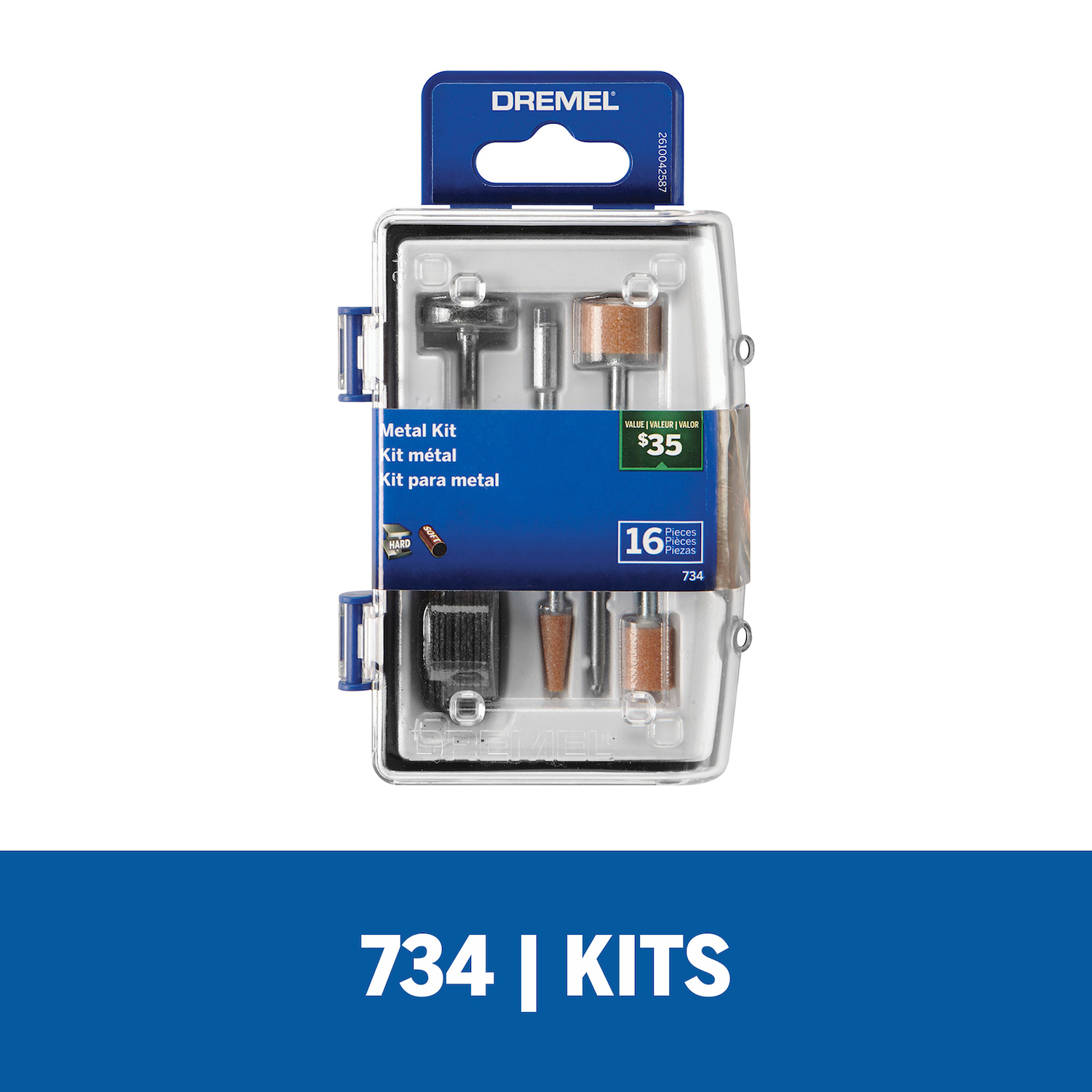 Este micro kit de accesorios de 16 piezas está especialmente diseñado para realizar todas las aplicaciones de metal. Kit especialmente diseñado para todas las aplicaciones de metal Viene con estuche de almacenamiento reutilizable y 16 accesorios. La tapa transparente, el recipiente de almacenamiento y la bandeja extraíble facilitan la ubicación de los accesorios Se puede apilar fácilmente, pararse en posición vertical o colgar en una pared con un gancho El tamaño reducido ahorra espacio