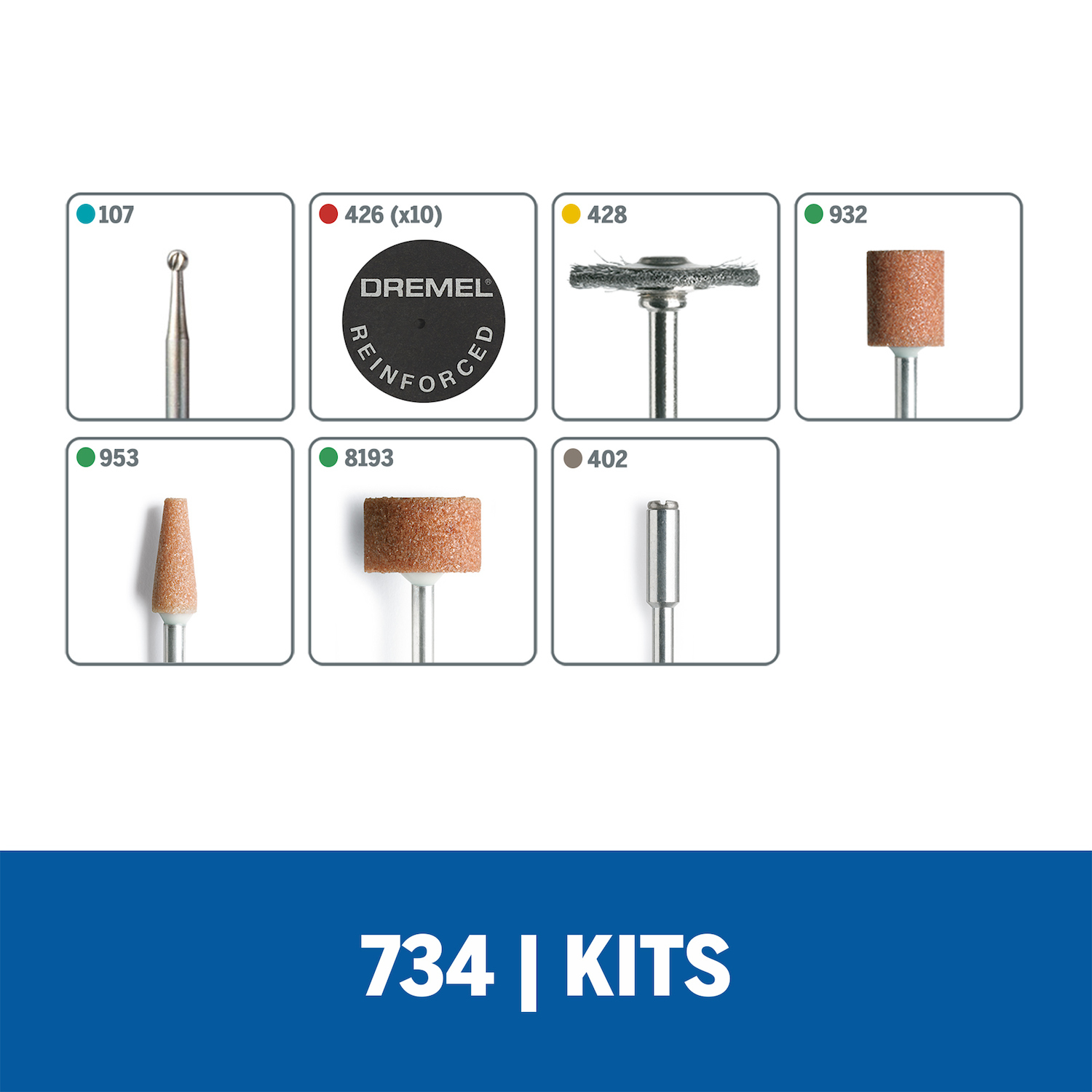 Este micro kit de accesorios de 16 piezas está especialmente diseñado para realizar todas las aplicaciones de metal. Kit especialmente diseñado para todas las aplicaciones de metal Viene con estuche de almacenamiento reutilizable y 16 accesorios. La tapa transparente, el recipiente de almacenamiento y la bandeja extraíble facilitan la ubicación de los accesorios Se puede apilar fácilmente, pararse en posición vertical o colgar en una pared con un gancho El tamaño reducido ahorra espacio