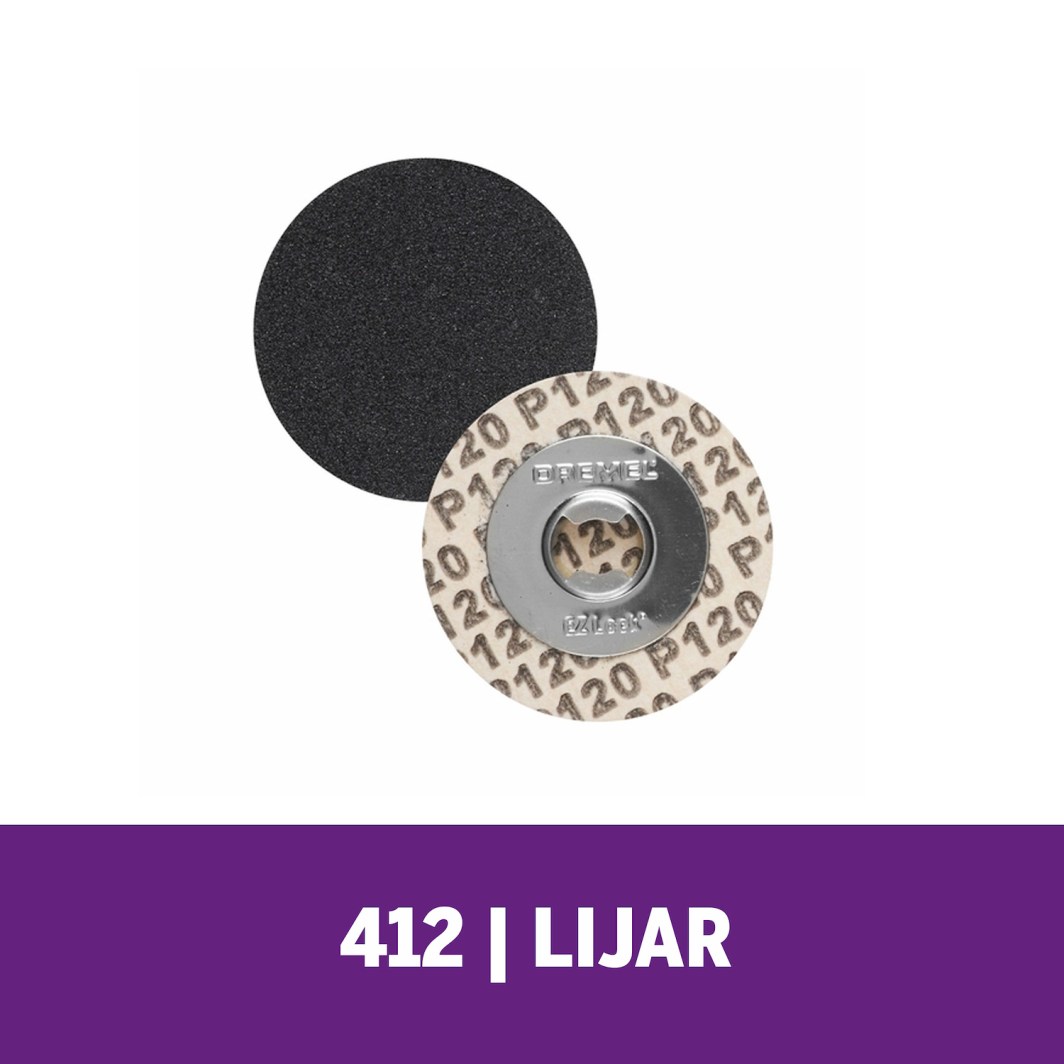 Para lijado (suave) plano y de bordes de materiales blandos como madera o eliminación de óxido