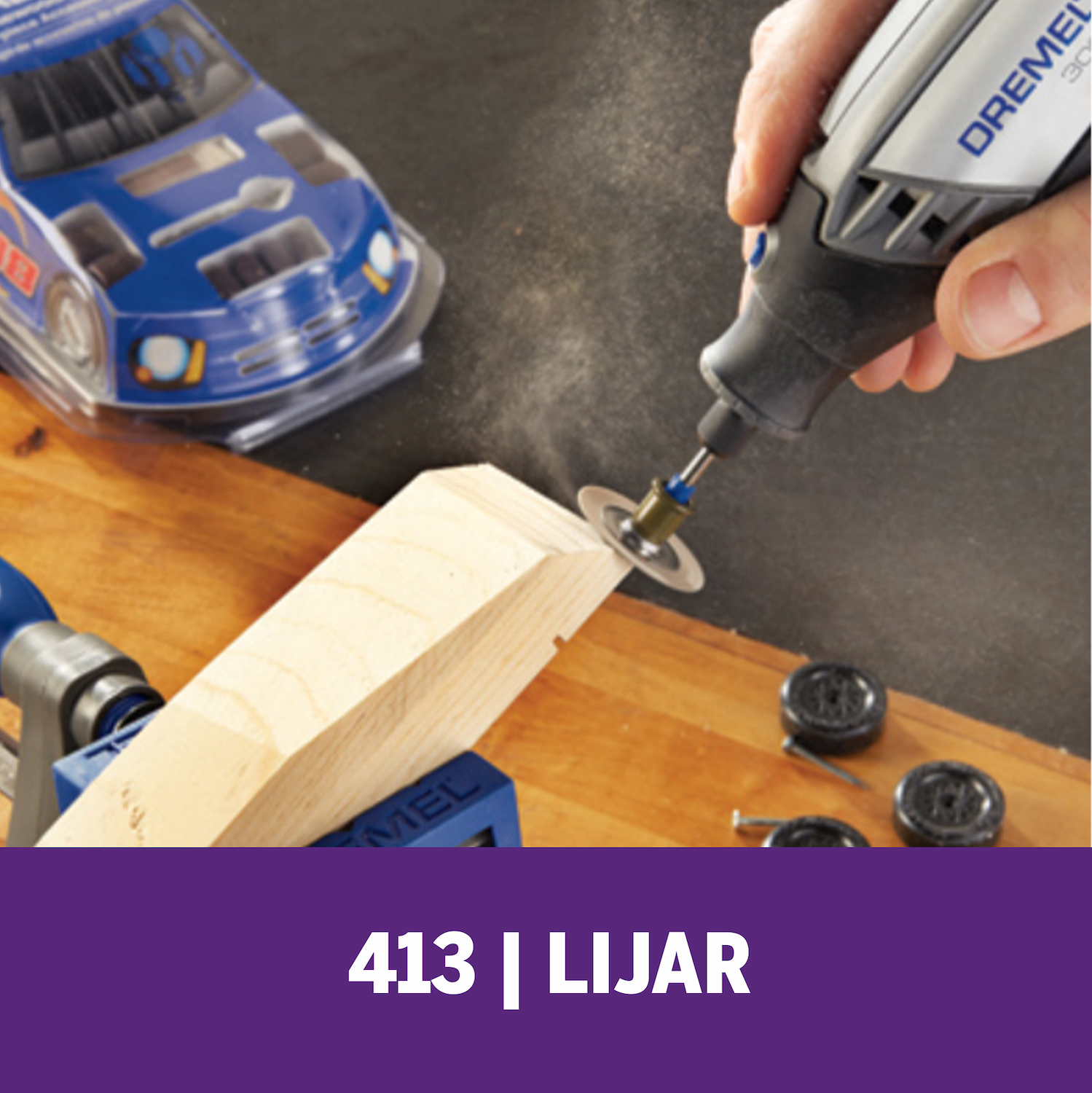 Para lijado (suave) plano y de bordes de materiales blandos como madera o eliminación de óxido