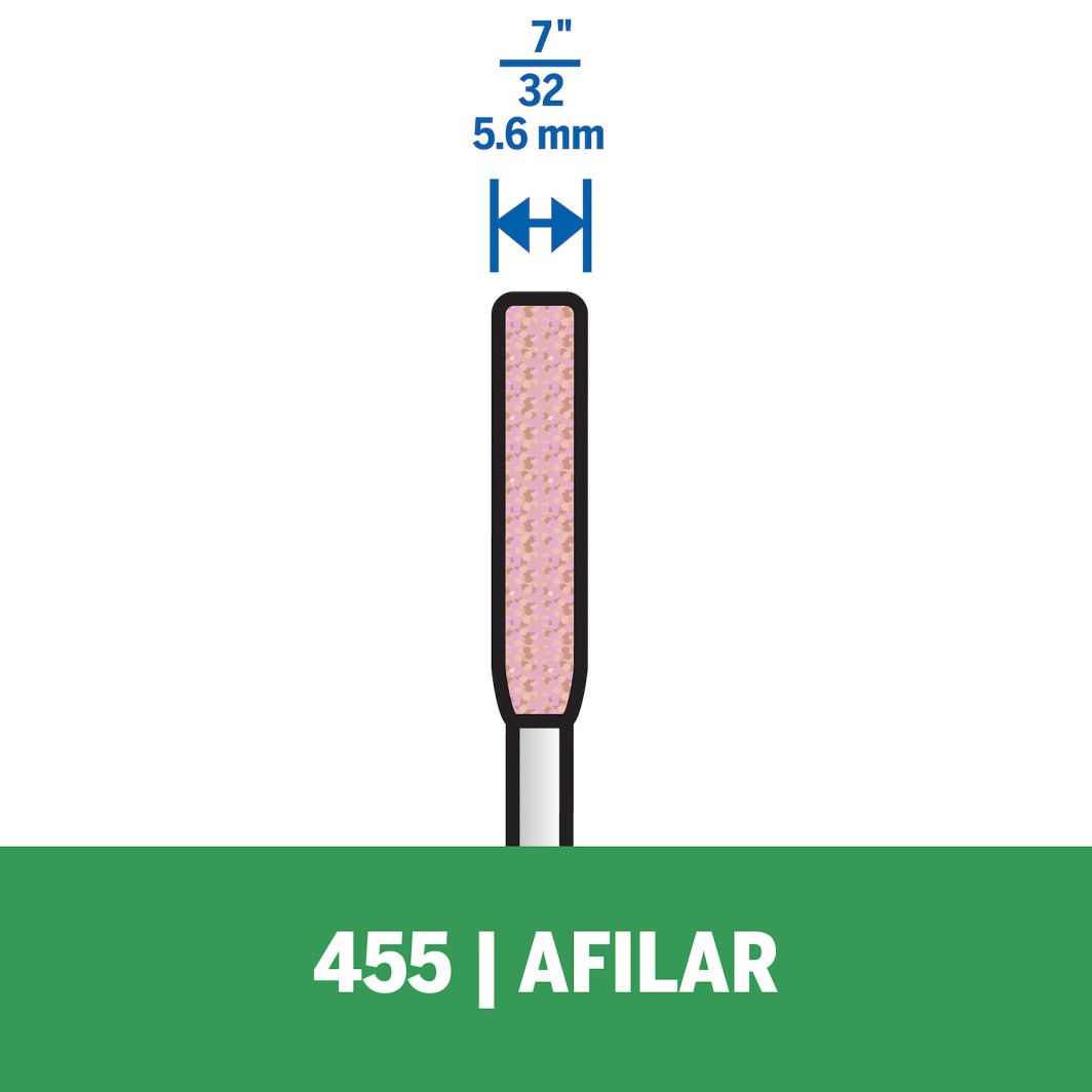Broca de afilado de sierra de cadena de segundo mayor tamaño. Requiere un distanciador