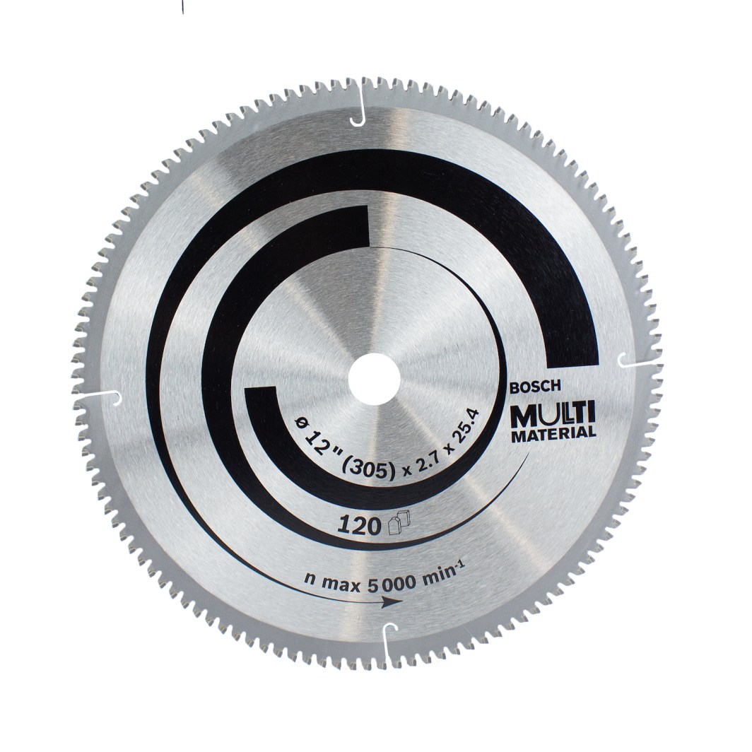 Disco Corte Tusgteno 12" X 120T EJE 1" MULTIMATERIAL SKU 2608642207