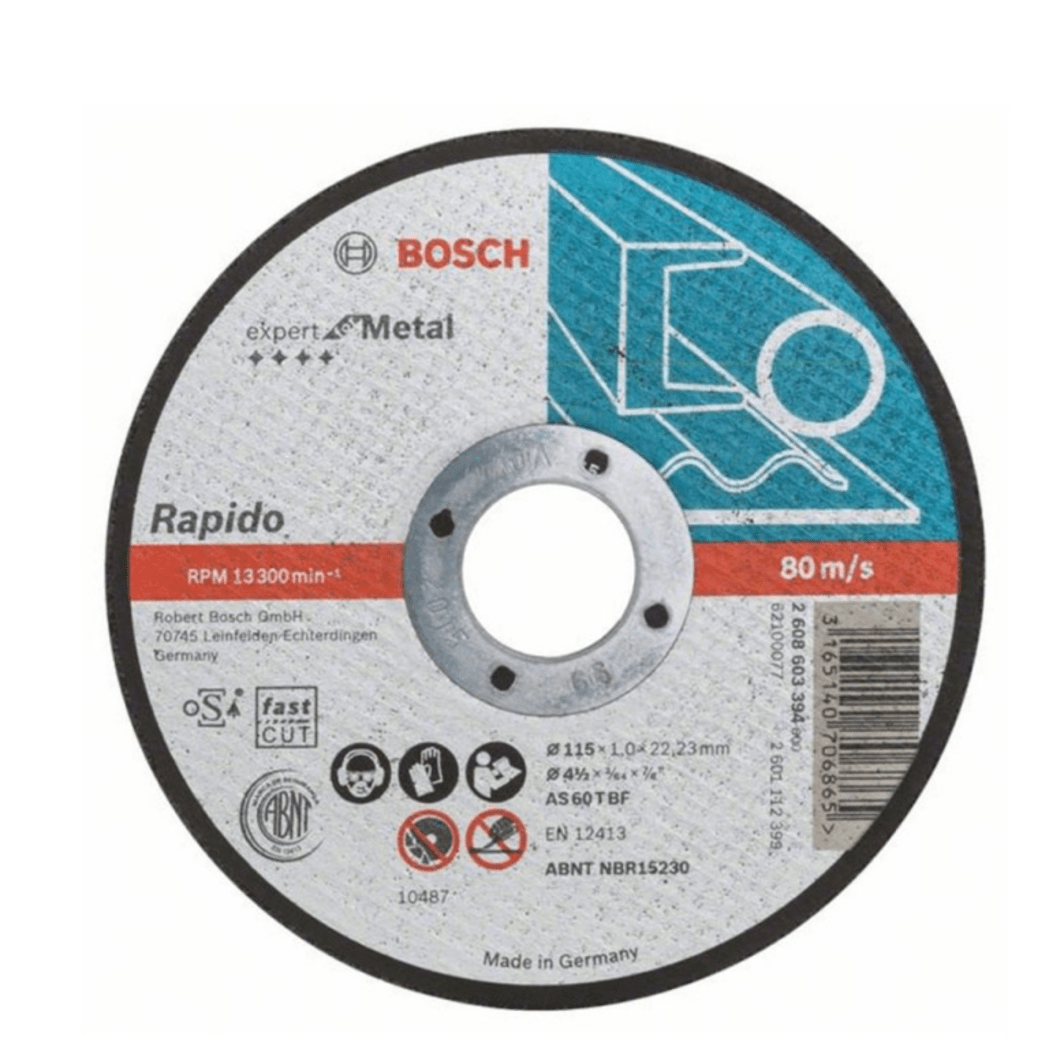 Disco Corte Metal 4.1/2" X 3/64" T1 AS60 Expert SKU 2608603394