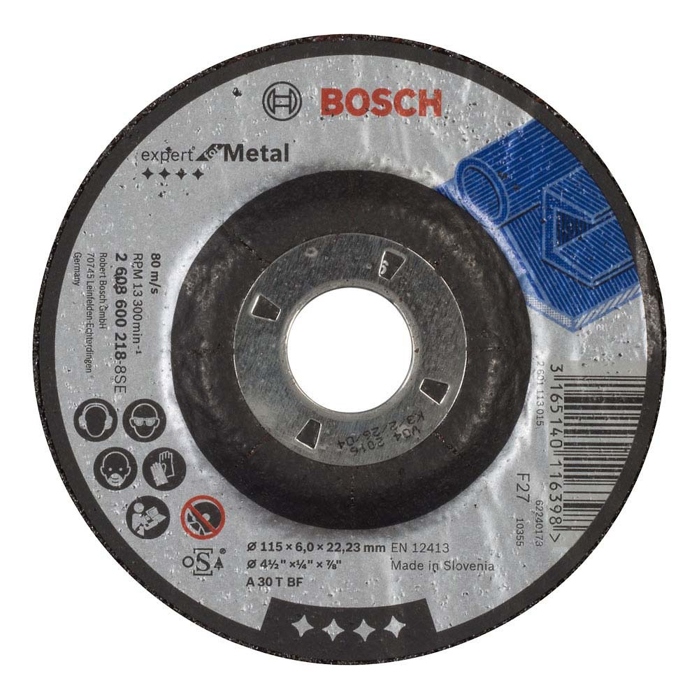 Disco Pulir Metal 4.1/2" X 1/4" T27 A30 Expert SKU 2608600218