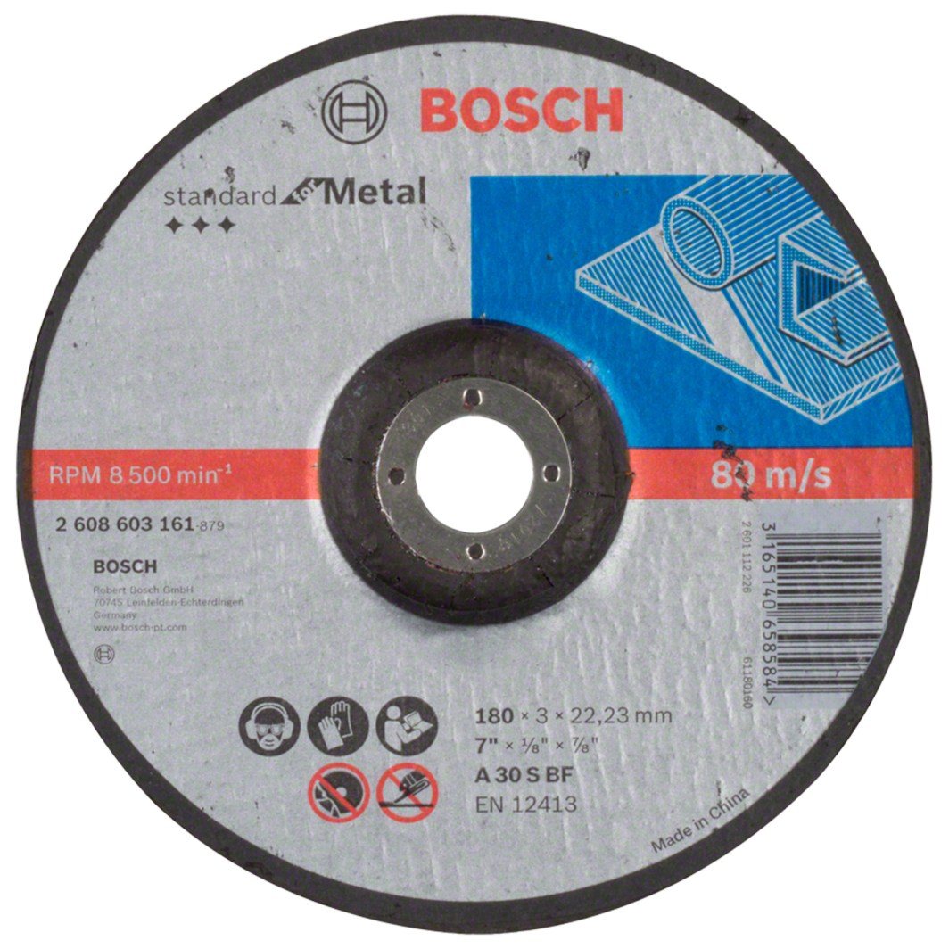Disco Corte Metal 7" X 1/8" T27 A30 Standard SKU 2608603161
