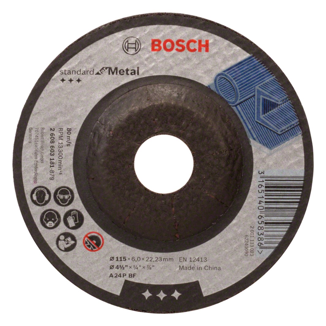Disco Pulir Metal  4.1/2" X 1/4" T27 A24 Standard SKU 2608603181