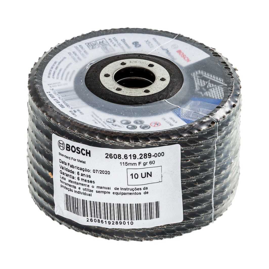 Disco Flap 4.1/2" Z60 Curvo Standard Metal SKU 2608619289