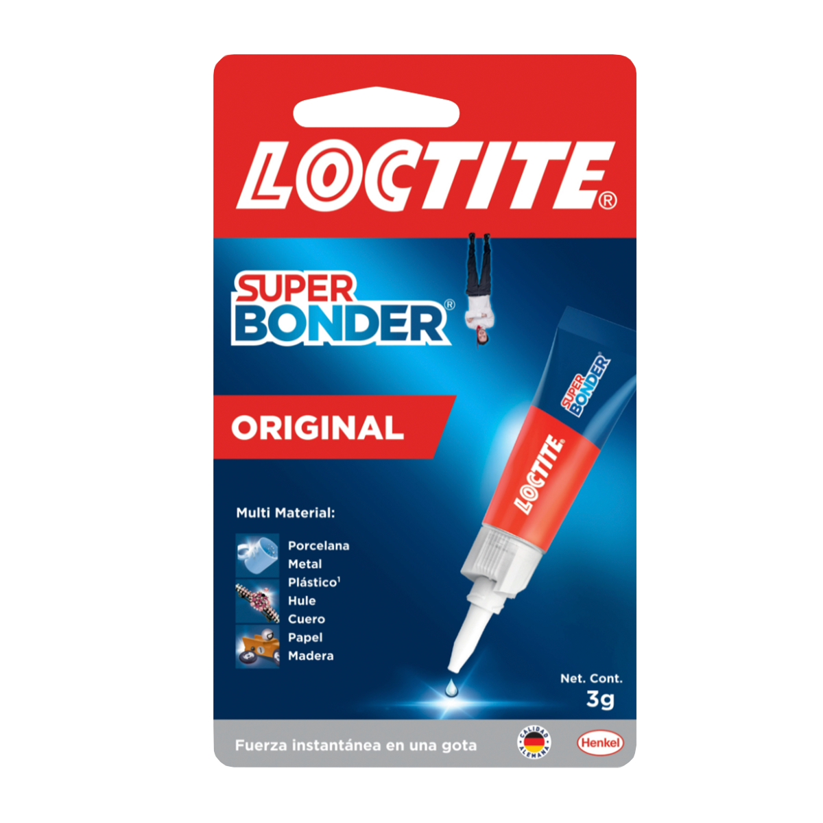 Adherencia instantánea Resistente al agua Apariencia transparente en húmedo y seco. Gran desempeño, rapidez y eficacia Aplicación en cualquier tipo de superficie en interiores como exteriores Variedad de diseños de empaque y aplicadores para facilitar su uso, henkel_loctite_d1_tiendas_homecenter_